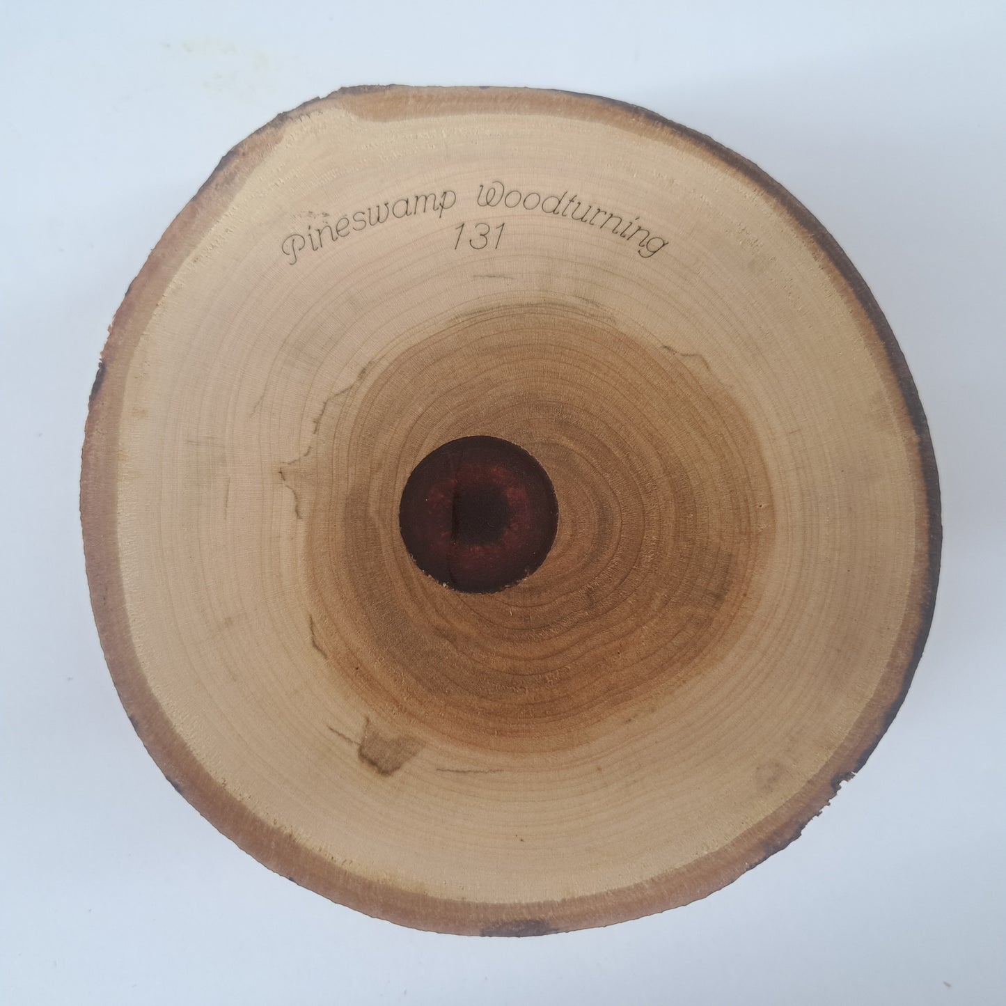 #131 Live Edge Maple cup dispenser with marker holder