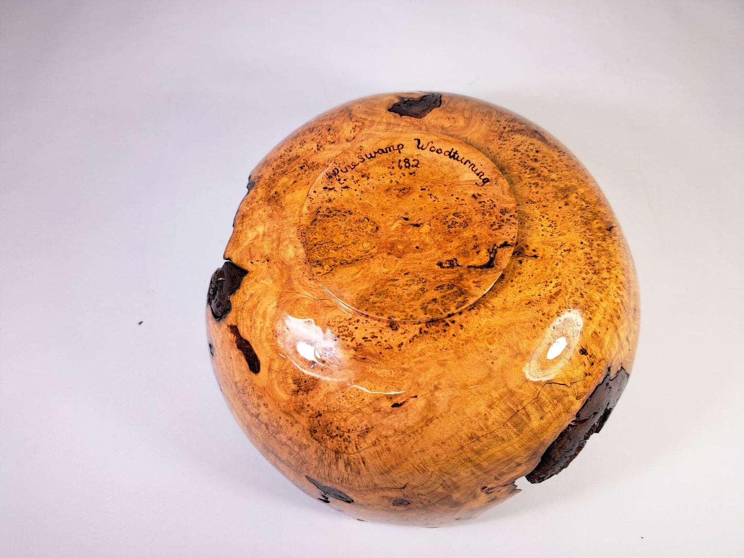 #182 Live Eged Cherry Burl Bowl