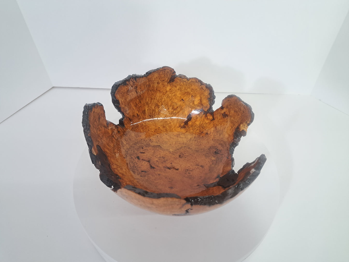 #182 Live Eged Cherry Burl Bowl