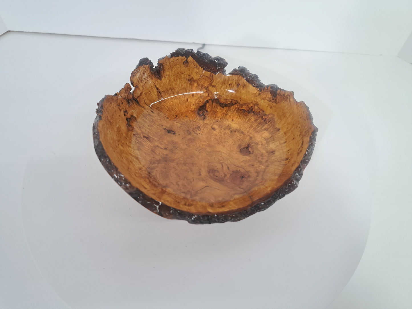 #184 Live Eged Cherry Burl Bowl