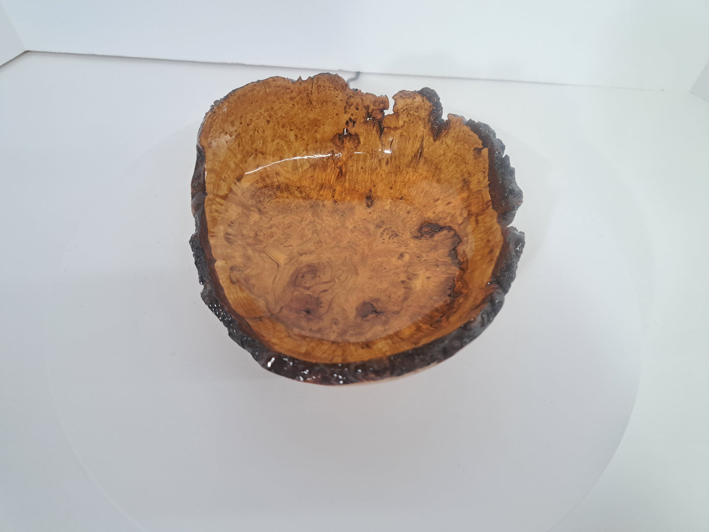 #184 Live Eged Cherry Burl Bowl