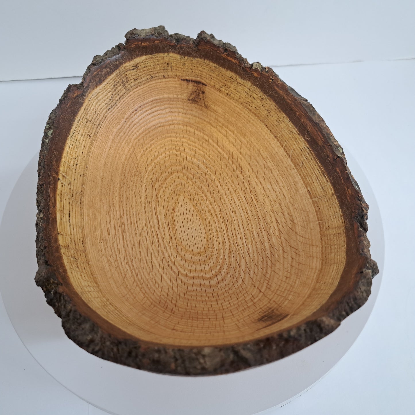 #273 Live Edge Oak Bowl