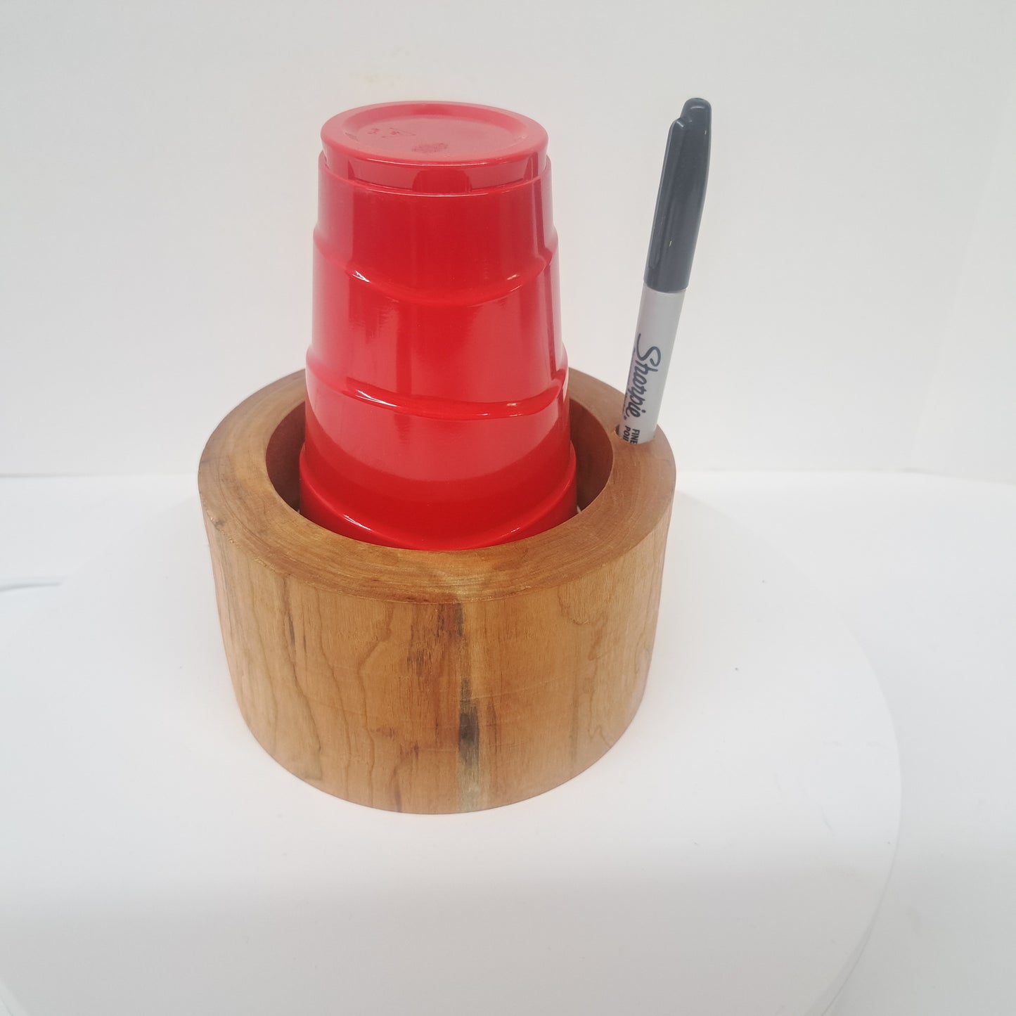 #125 Cherry cup dispenser with marker holder