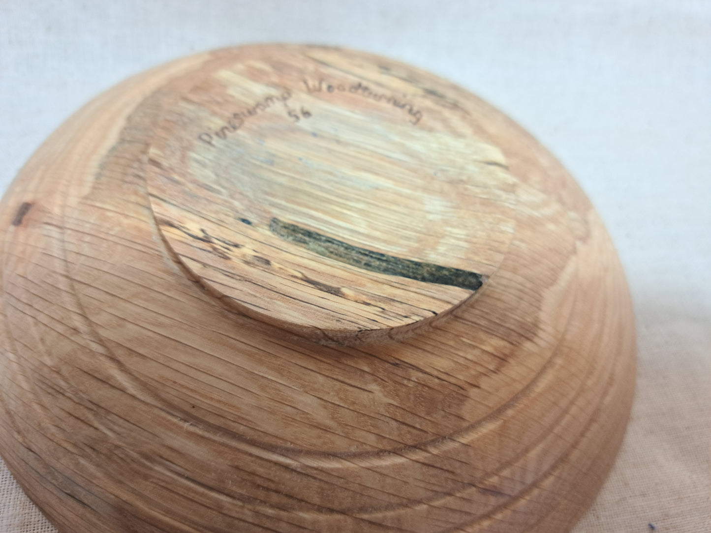 56# Oak Shallow Bowl