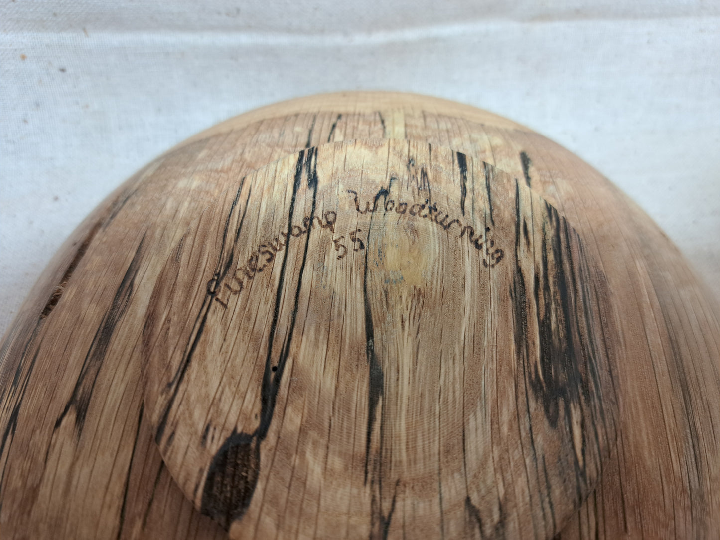 #55 Oak Shallow Bowl