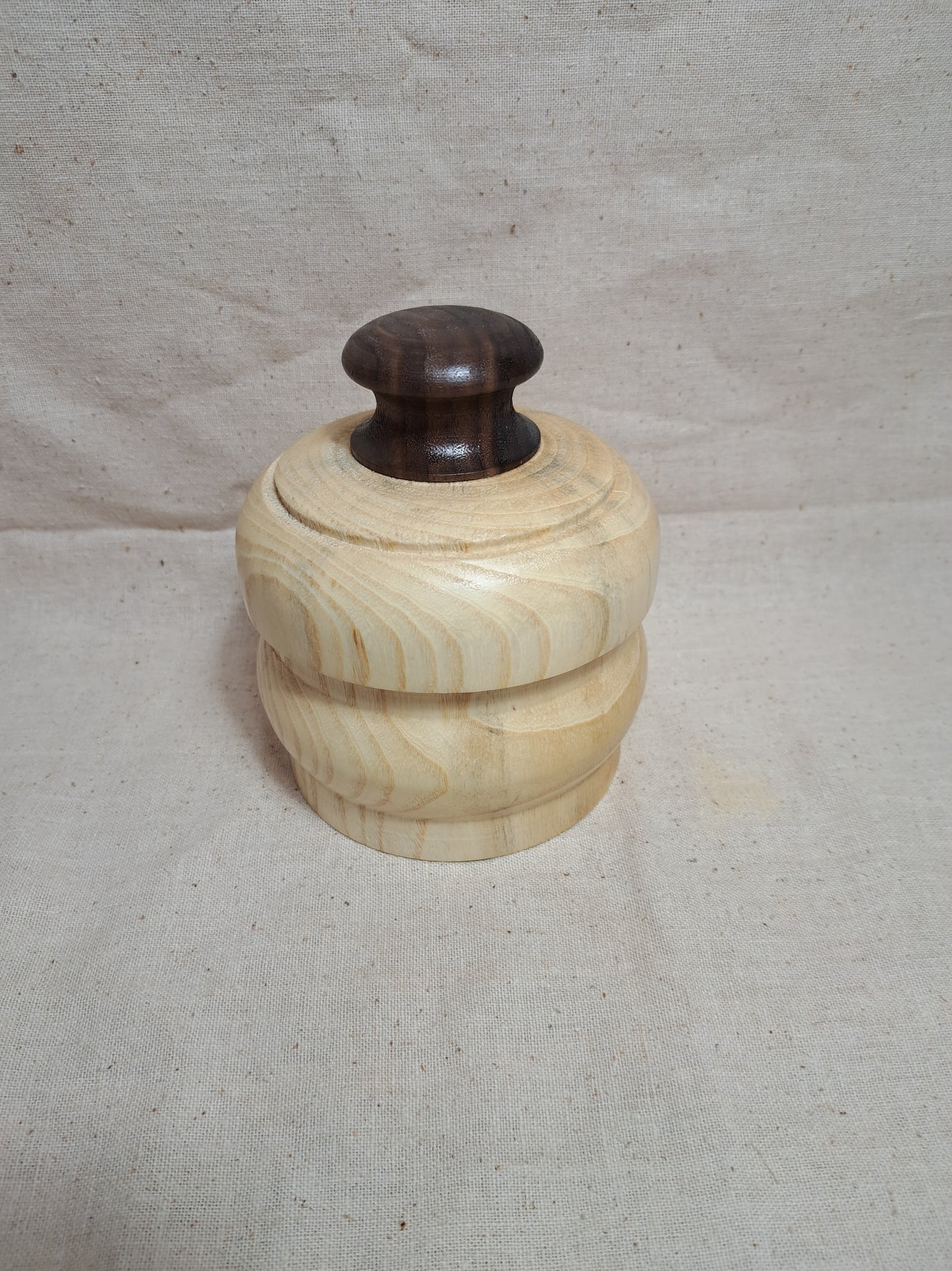 #69 Ash box with Walnut knob