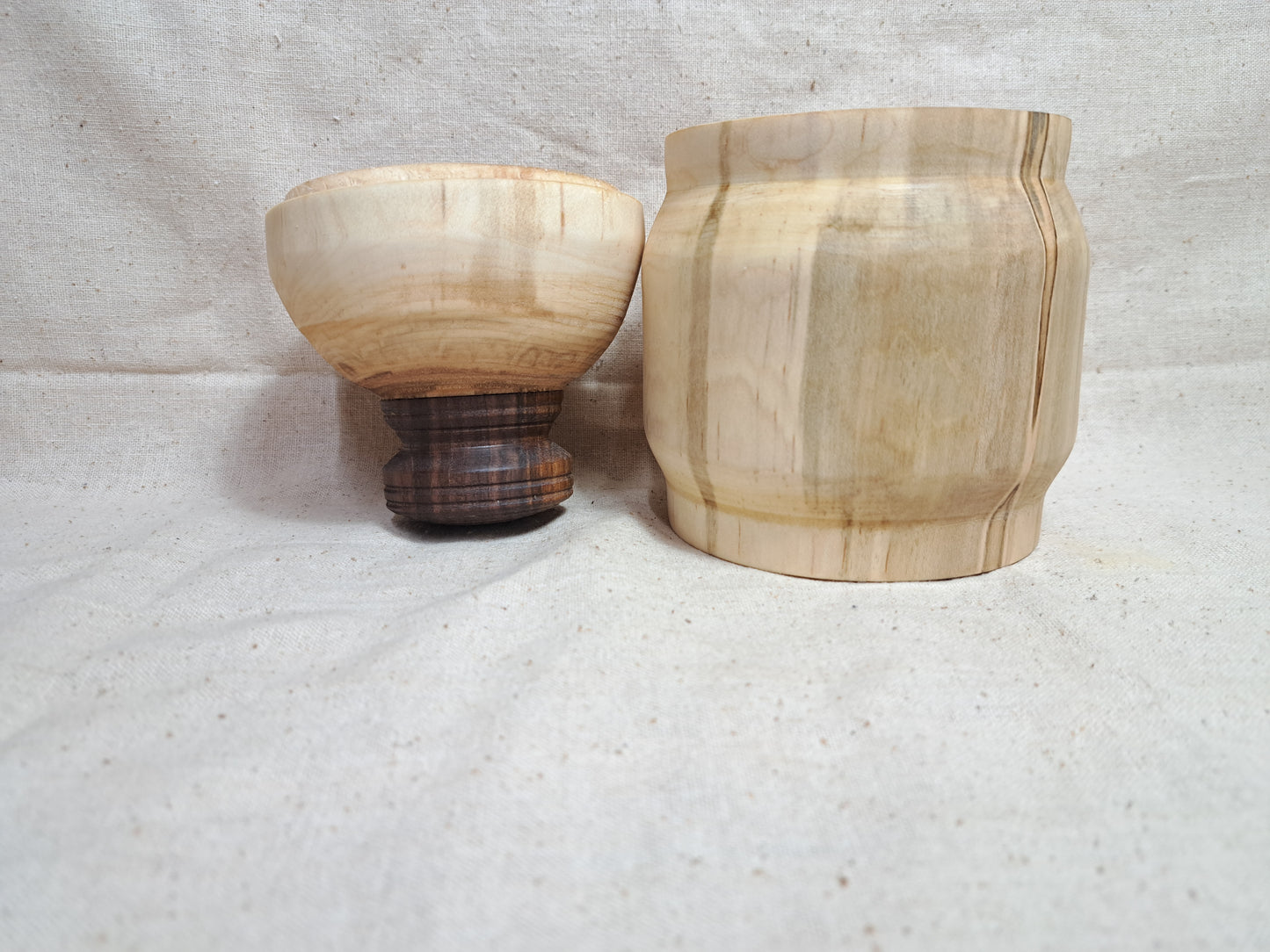 #159 Maple box with Walnut knob