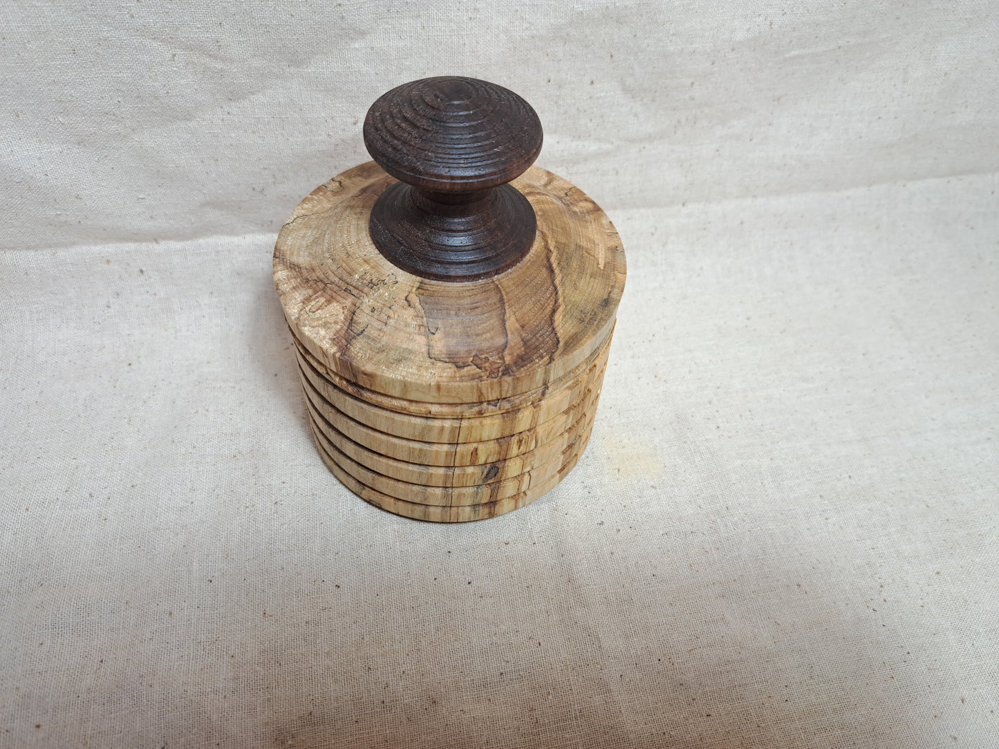 #65 Maple box with Walnut knob